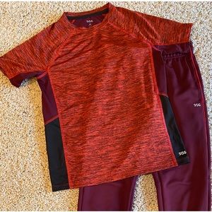Boys DSG youth medium sweatpants and matching tee